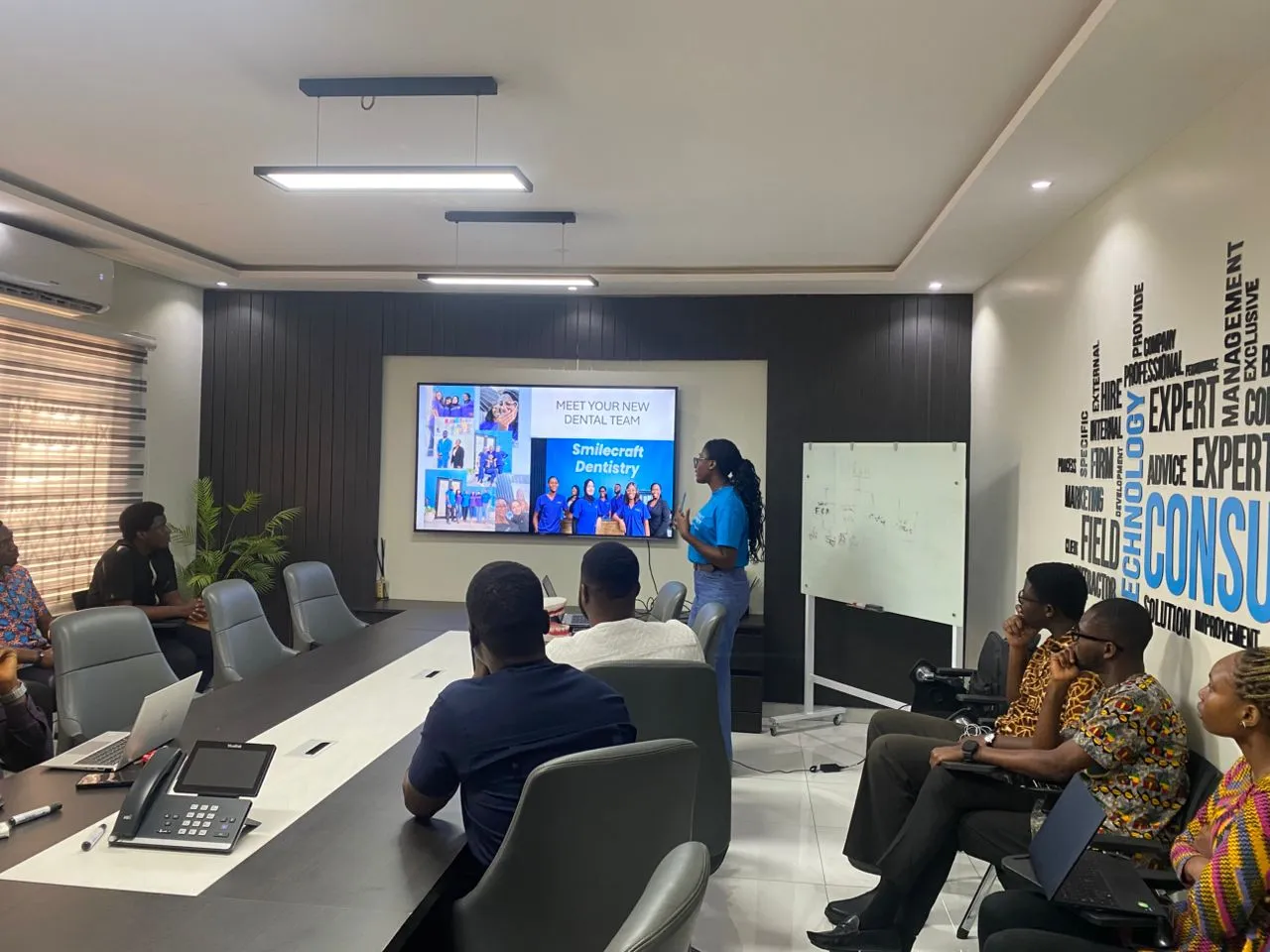 Esolutions Limited staff attending a SmileCraft Dentistry oral health talk