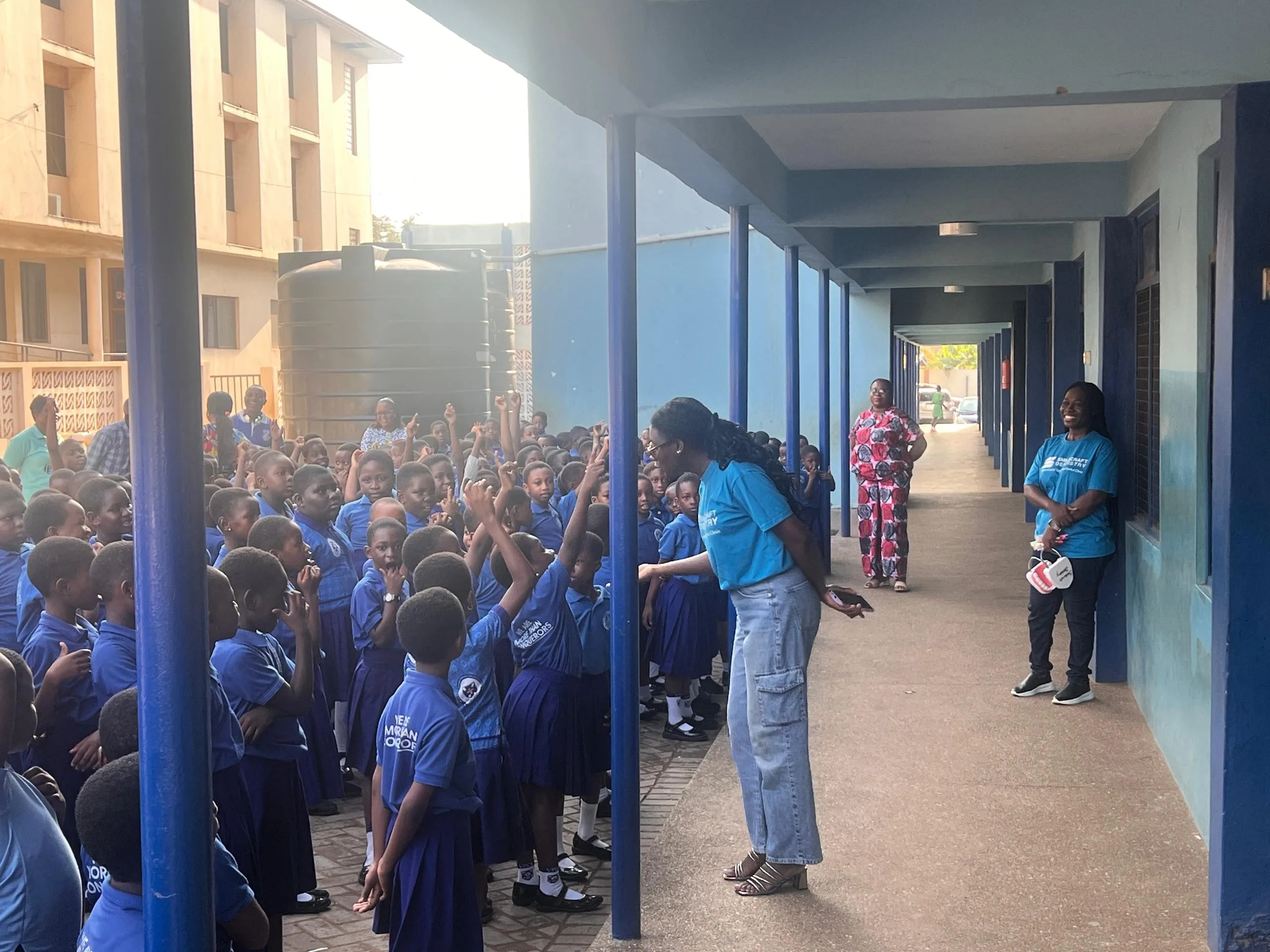 SmileCraft Dentistry oral health education at Victory Presby School